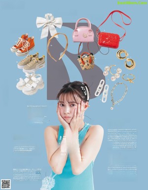 A magazine spread with a bunch of women in different outfits.