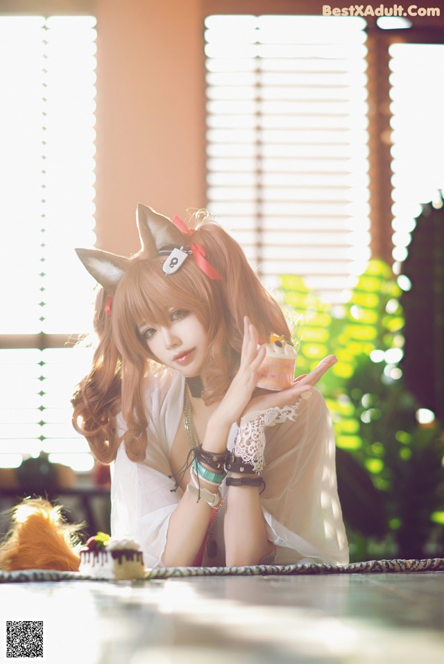 工藤新伍 Cosplay 明日方舟 安洁莉娜 夏卉泳装 No.b31785